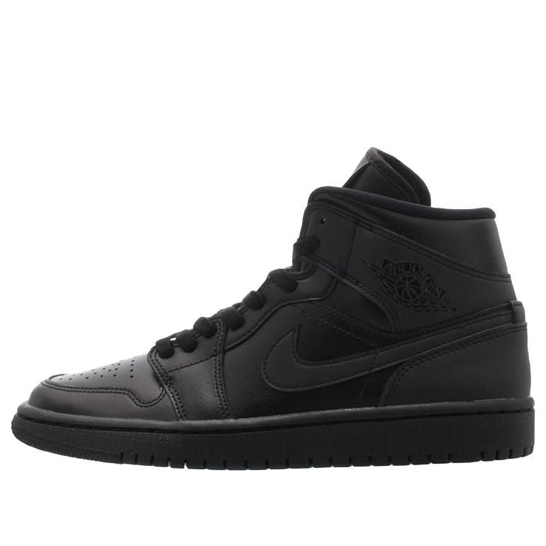 (WMNS) Air Jordan 1 Mid 'Triple Black'  BQ6472-012 Cultural Kicks